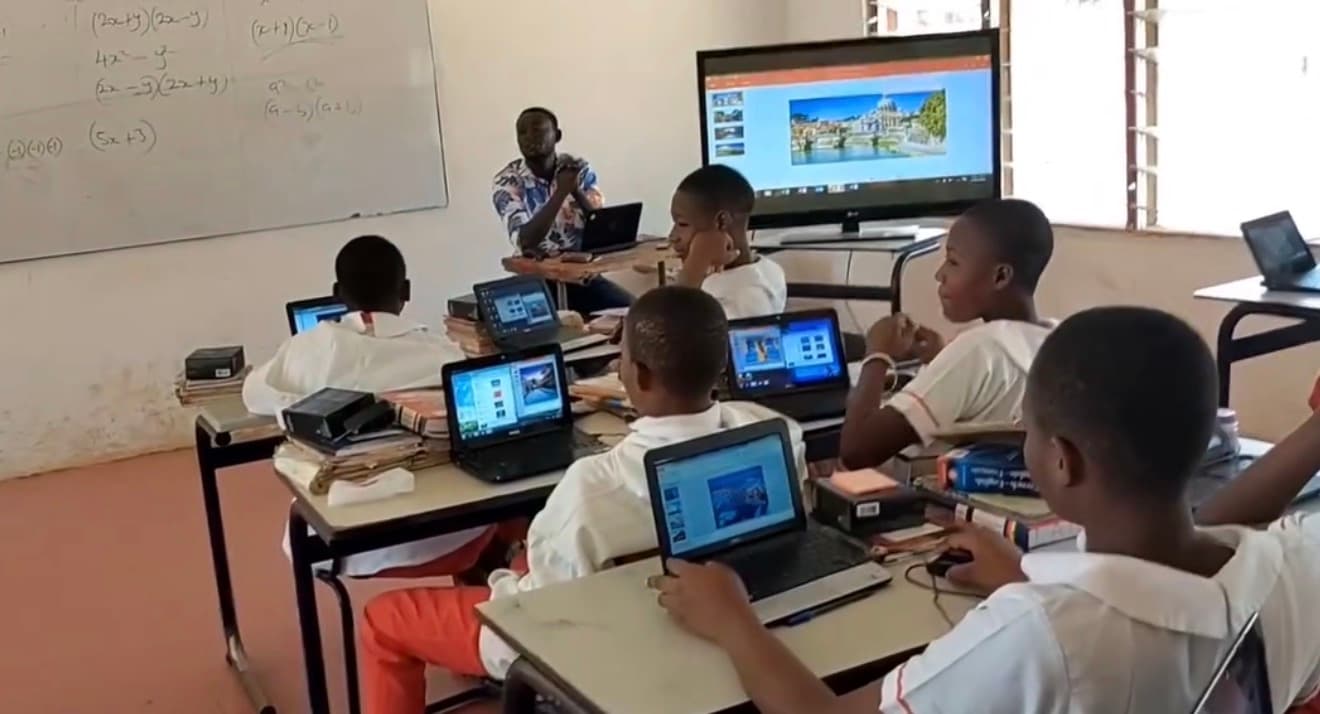 Students engaged in hands-on technical training